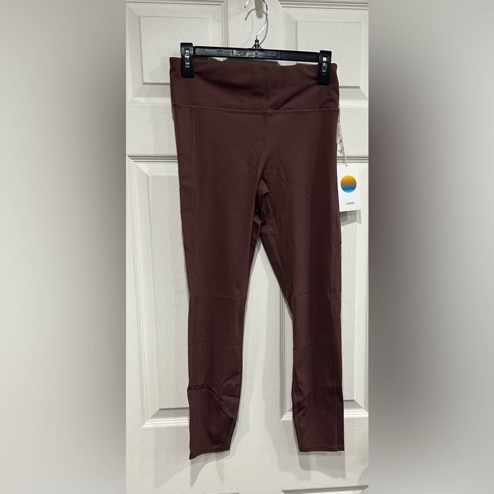 Vuori Women's XL Stride Legging Chestnut Dark Pink NWT 7/8 Length High Rise